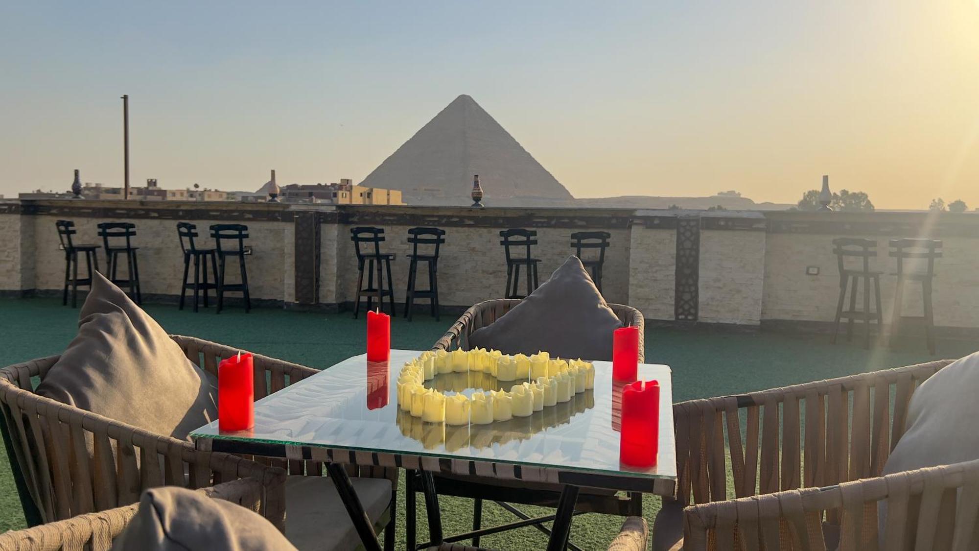 Al Kawm al Akhdar Master Pyramids Hotel מראה חיצוני תמונה